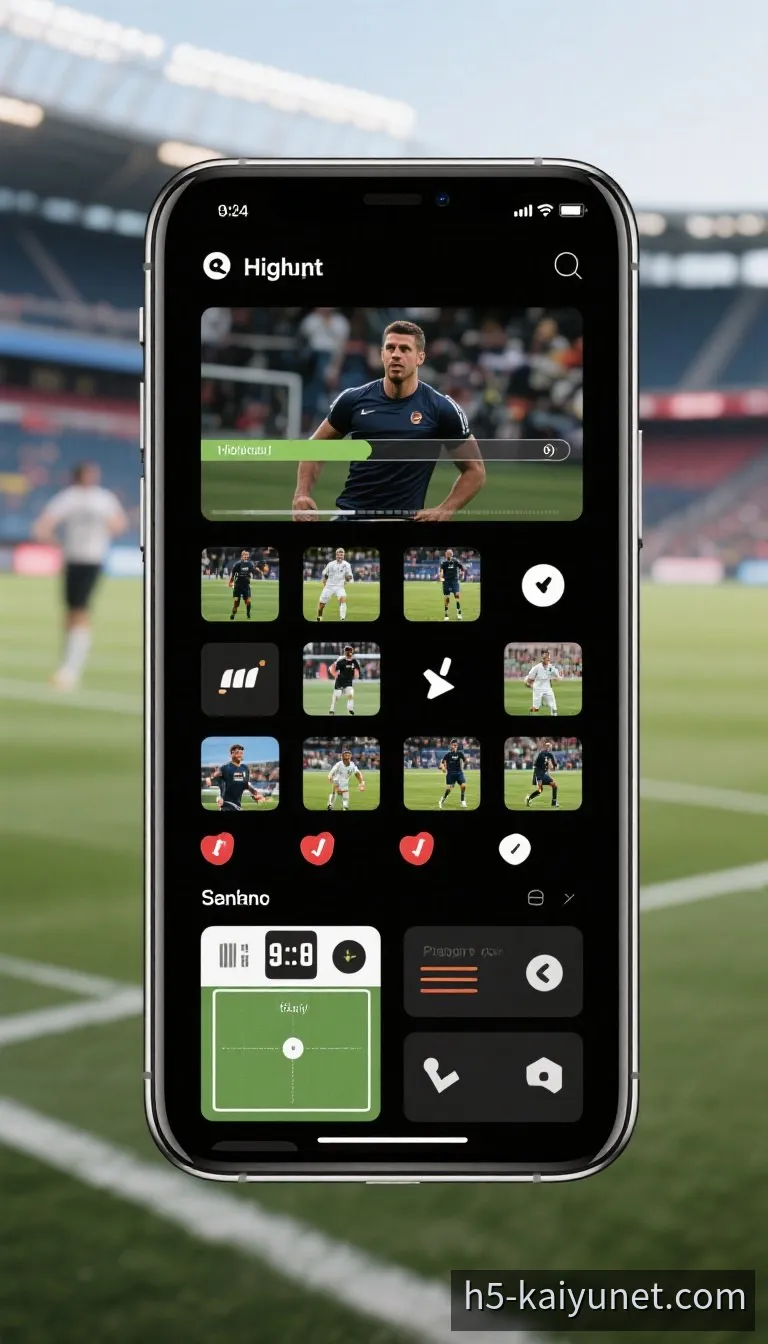 开云Touch App 移动界面示意