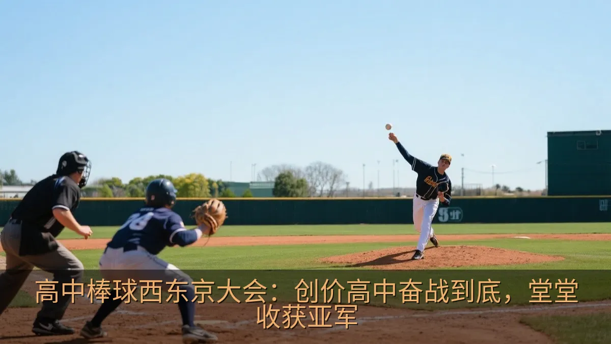 高中棒球比赛中，投手在球场上全力投球